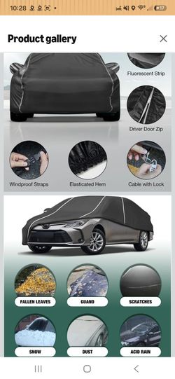 Toyota Sedan car cover,  6 layers,  covers all car , fits 2000 to 2024
