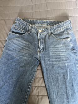 SHEIN Low Rise Wide Leg Jeans 