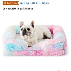 Bedsure Orthopedic Dog Bed for Medium Dogs - Calming Waterproof Dog Sofa Beds Medium, Supportive Foam Pet Couch Bed with Removable Washable Cover, Wat