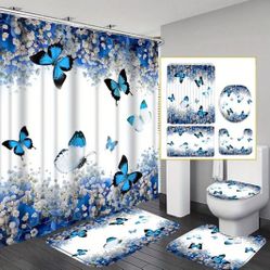 4-pcs. Butterfly Bathroom Set