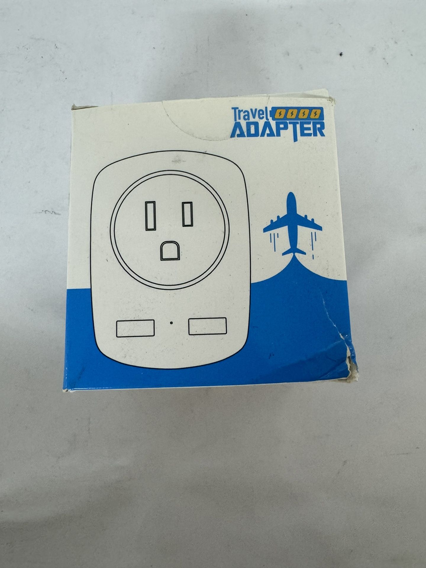 Anker International Power Adapter 2 USB Ports and 1 Outlet US to EU Travel Plug