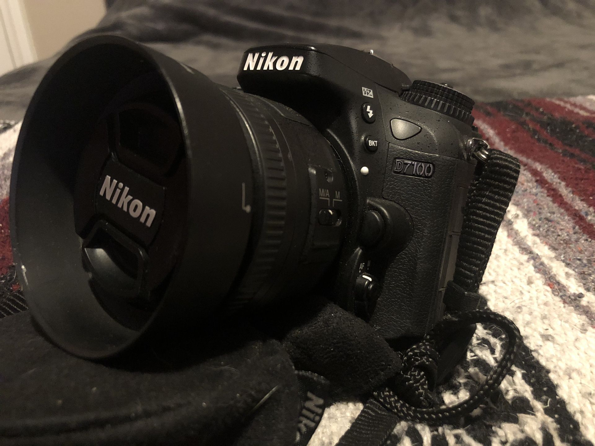 Professional Nikon D7100 DSLR Camera w/ Custom 35mm 1.8 Lens BARELY USED