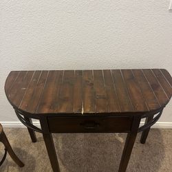 Espresso Small Desk And Chair 