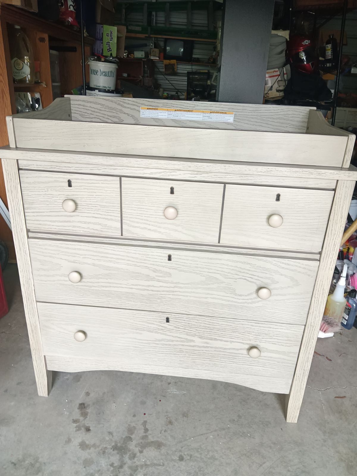 3 Drawer Dresser W/changing table 