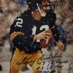 Terry Bradshaw Autograph Signed 8x10 Photo Pittsburgh Steelers 