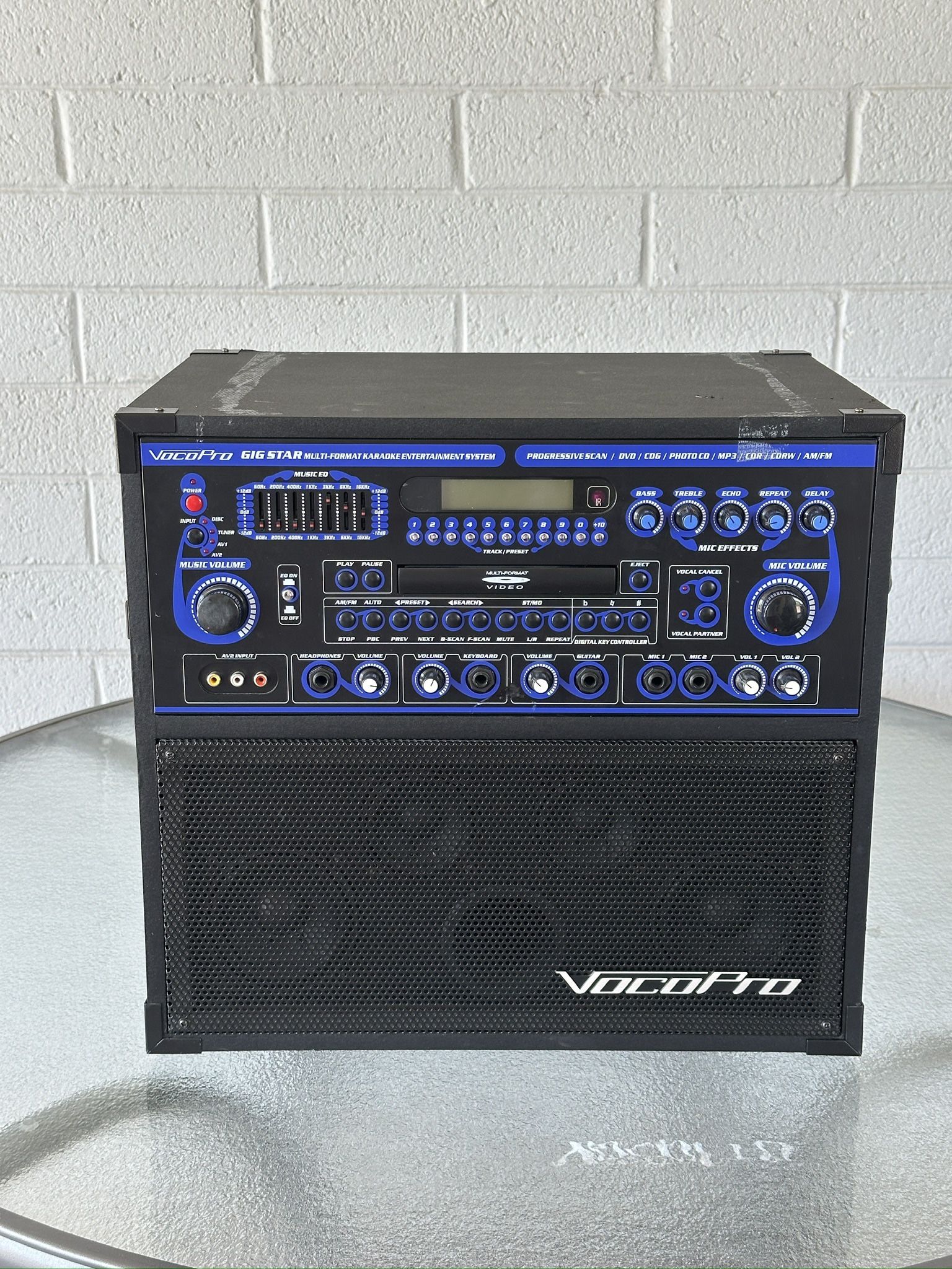 VocoPro Gig Star Multi-Format Professional Karaoke Machine