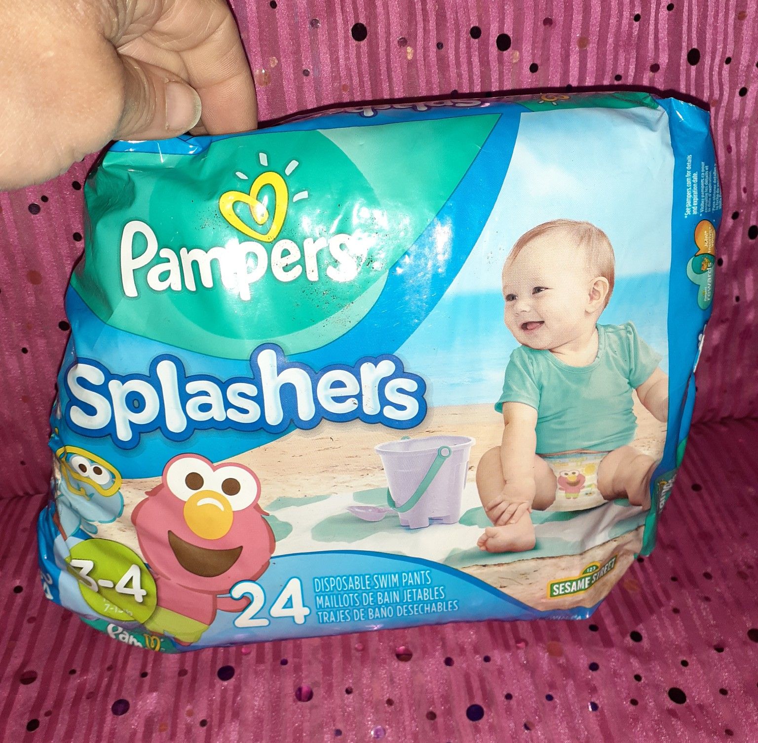 20 Splashers Pampers Diapers Size 3-4
