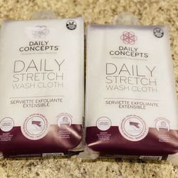 (2) Daily Concepts, Daily Stretch Wash Cloth 