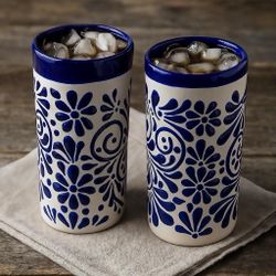 💥🥃🥃2 TALAVERA CUPS X $24 💥ETSY CASAMXARTESANALSTORE 