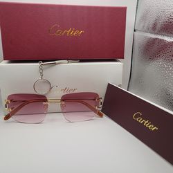 Cartier Rimless Glasses(Pink)