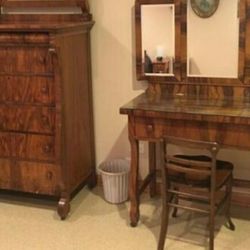 Gorgeous Antique Dresser & Dressing Table.  Both Have  Awesome Mirrors! 