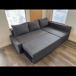 *Free Delivery* Gray Ikea Sleeper Sectional Pullout Futon Bed