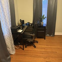 L shaped computer desk