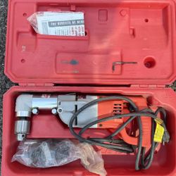 7 Amp Corded 1/2 in. Corded Right-Angle Drill Kit with Hard Case 