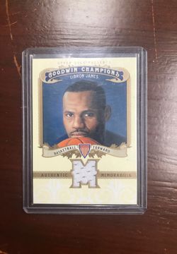Goodwin Champions LeBron James jersey card
