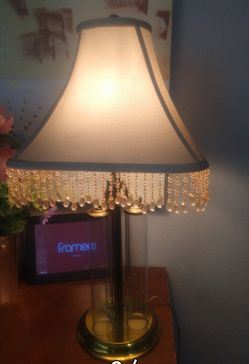 PRINCESS HOUSE 3 CRYSTAL CYLINDERS TABLE LAMP
