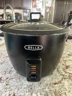 Bella Rice Cooker Black