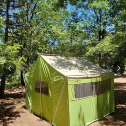 C A M P E R S   D R E A M  Colemans AMERICAN heritage VINTAGE Heavy CANVAS TENT ! 1973