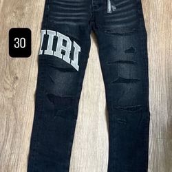 AMIRI,PURPLE,CHROME HEARTS JEANS