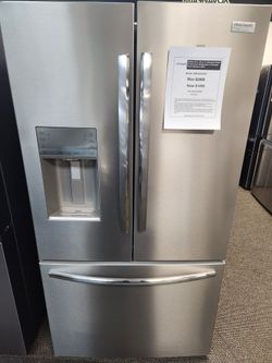 Gallery 36 in. 28 cu. ft. Standard Depth French Door Refrigerator in Smudge- Proof Stainless Steel