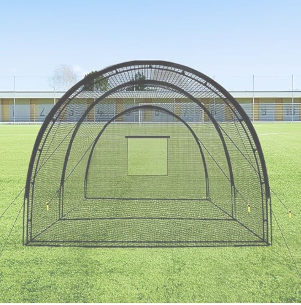 Baseball Batting Cage Net for Backyard 22ftx12ftx8ft