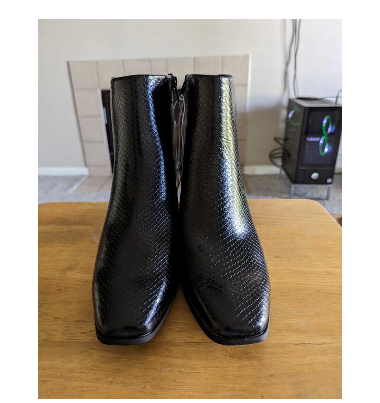 Brand New A New Day Black Delilah Ankle Boots Ladies Booties Size 7