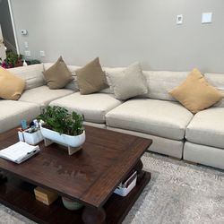 RH Cloud Sofa + Table