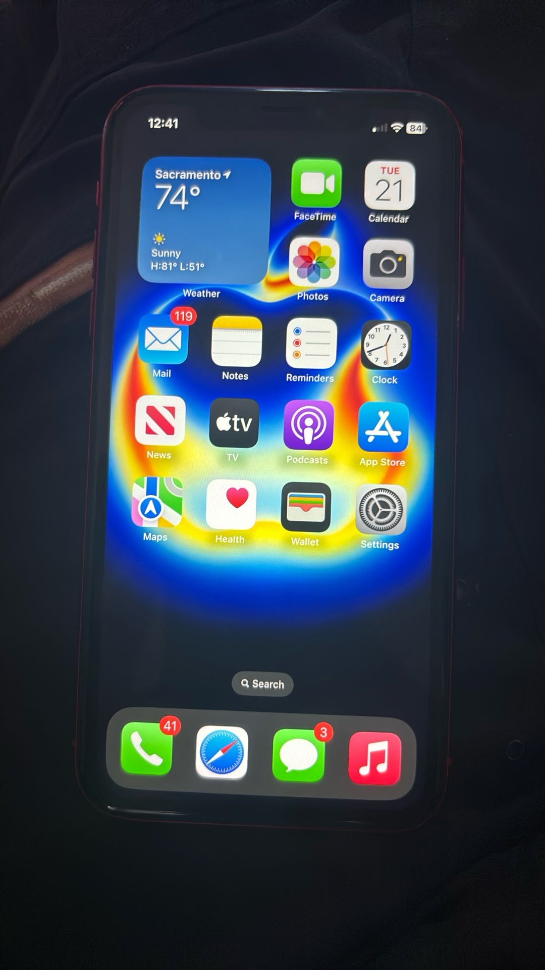 iPhone XR (Red Product)& LG Bluetooth keypad