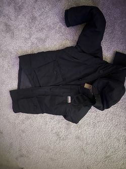 Hollister Navy Blue Puffer Jacket with Hood