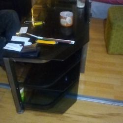 3 Tier Glass Table $20
