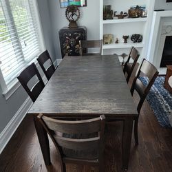 6 Person Extendable Dining Table - Wood w/ Veneer Top 