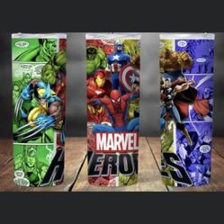 Tumbler Mug Insulated Marvel Comics Designs HOT/COLD 20oz 