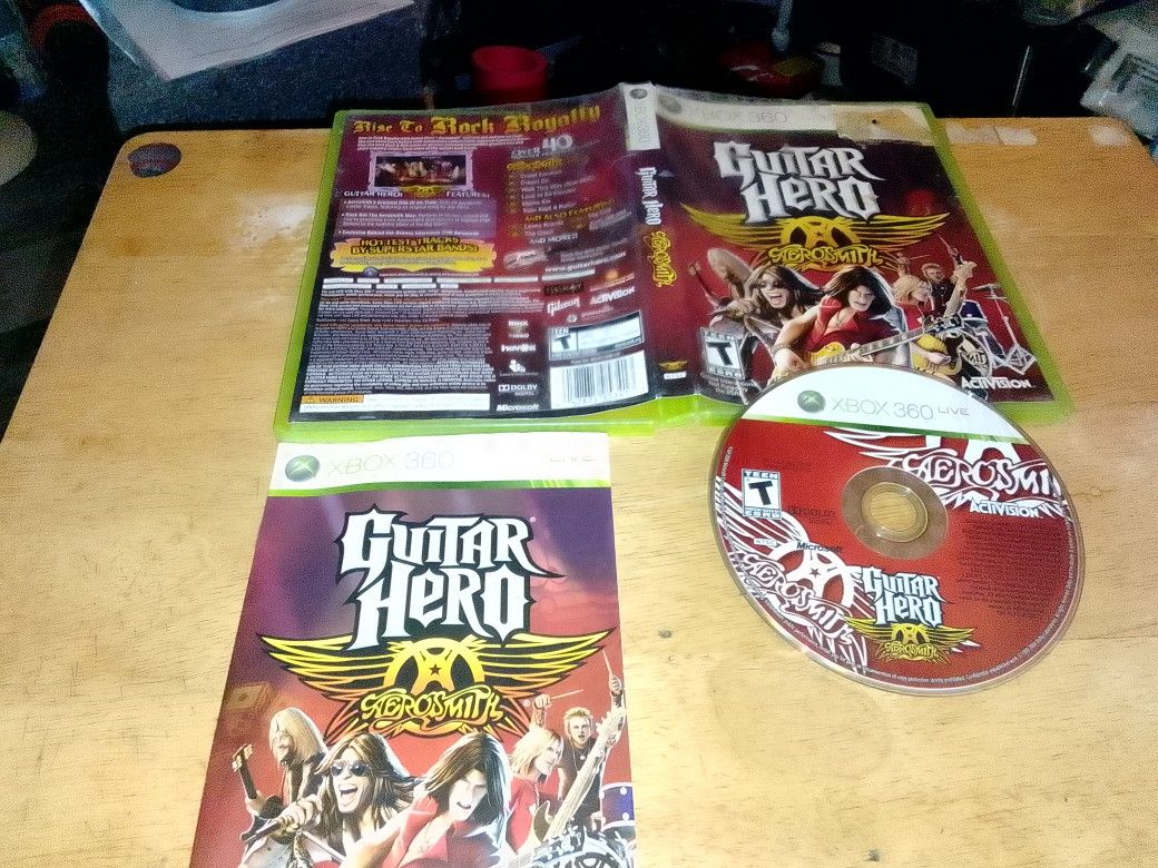 Xbox 360 Game Guitar 🎸 Hero Aerosmith