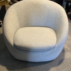 Light Grey Swivel Chair
