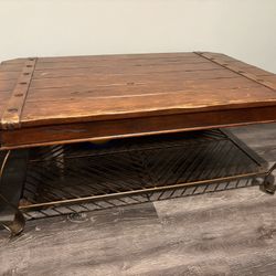 Rustic Wood Coffee Table