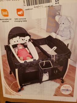 Baby trend crib and play pen