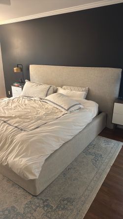 Crate and Barrel King Bed