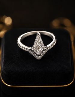 💍 Elegant Diamond-Inspired Ring – New