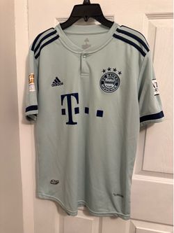 Adidas FC Bayern Munchen 2018 Soccer Jersey Blue Men Size S