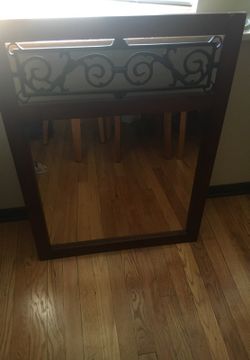 Wooden mirror