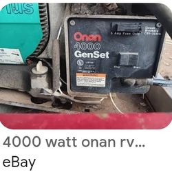 Cummins Onan Generator 4000 Plus