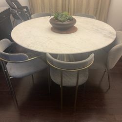 Dinning Table Set With 6 Chairs 