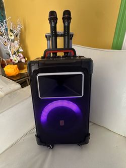 Brand Karaoke machine 2 wireless microphones, Bluetooth etc.