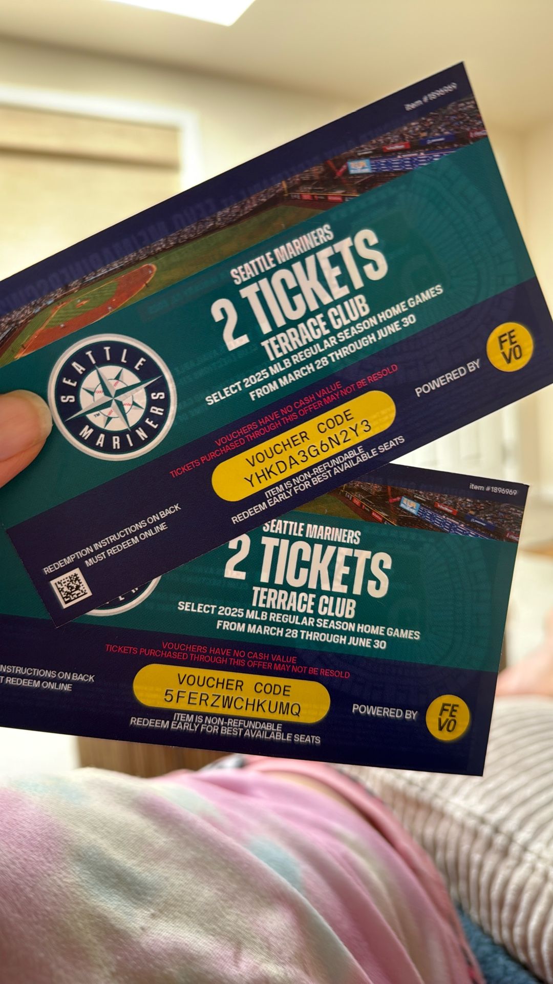 4 Mariners Tickets For Tonight June 30