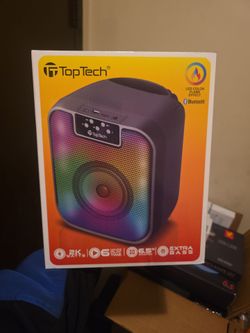 TopTech Bluetooth Party Speaker with LED Lights