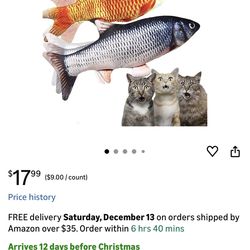 Electric Moving Fish Cat Toy