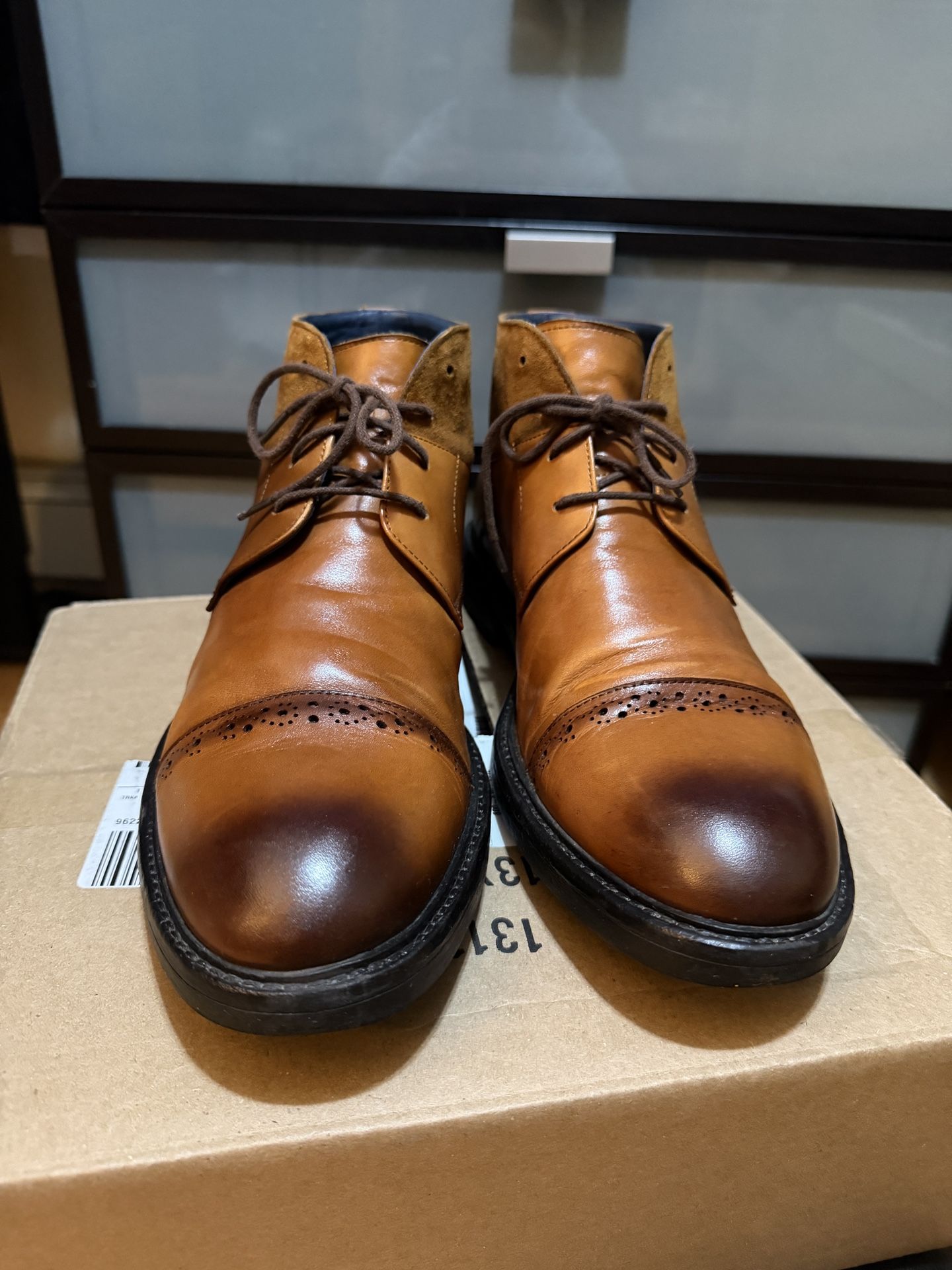 Men’s Leather Boots Italy Size 10.5