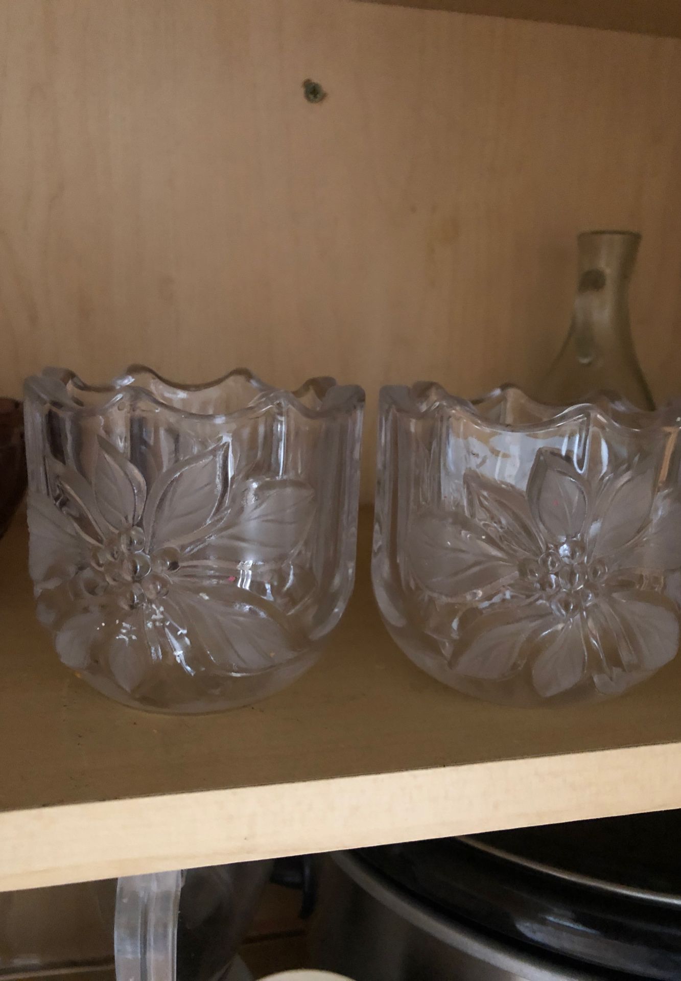 Crystal Glass Cup Holders