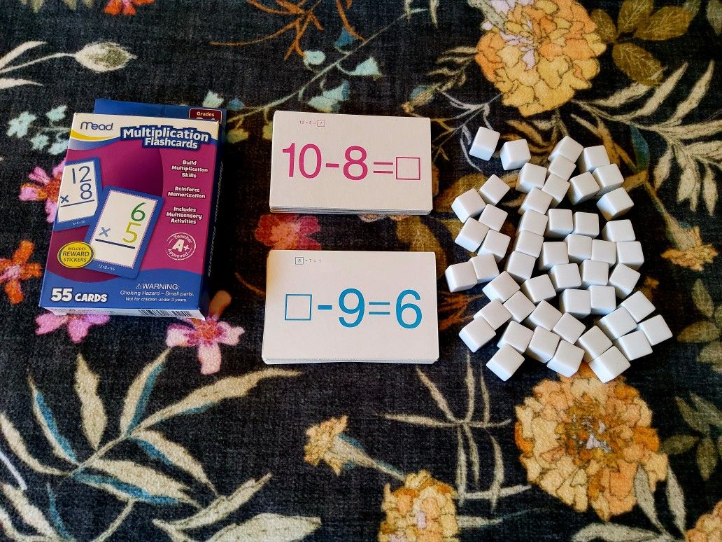 Multiplication And Subtraction Cards