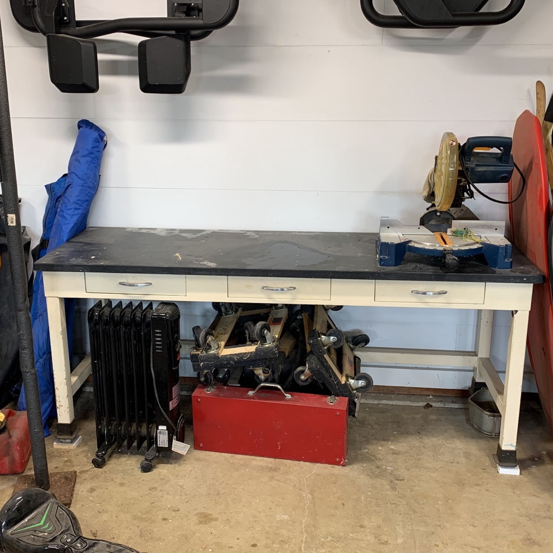 Workbench Steel Slate Top